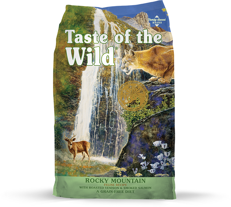 Taste Of The Wild Rocky Mountain Roasted Venison & Smoked Salmon Dry Food for Cats (5lbs/14lbs)