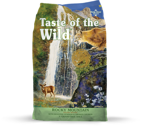 Taste Of The Wild Rocky Mountain Roasted Venison & Smoked Salmon Dry Food for Cats (5lbs/14lbs)