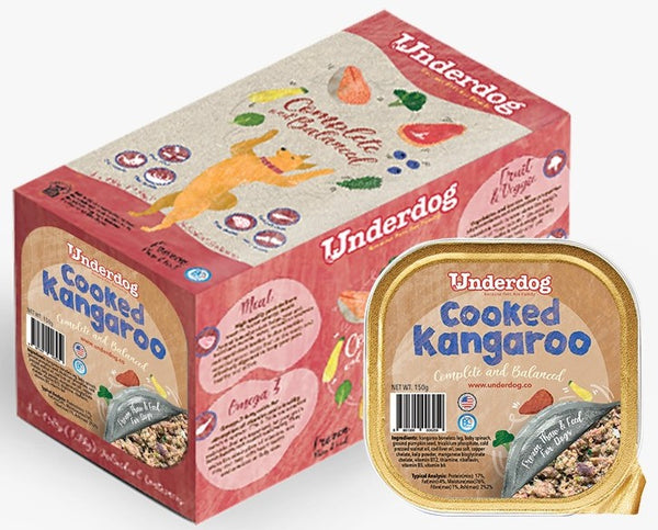 Underdog Cooked Kangaroo Complete & Balanced Frozen Dog Food (150g)