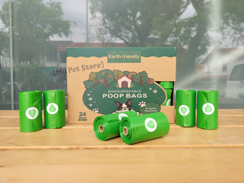 Earth Friendly Biodegradable Pet Poop Bag 24 rolls (360pcs)